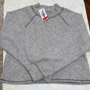 Lush Light Gray Crewneck Men's Sweater